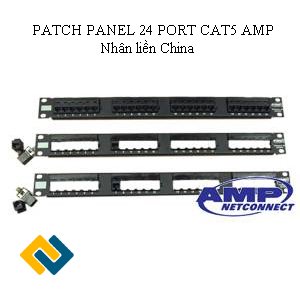 PATCH PANEL 24PORT - CAT5 AMP Nhân liền (China)